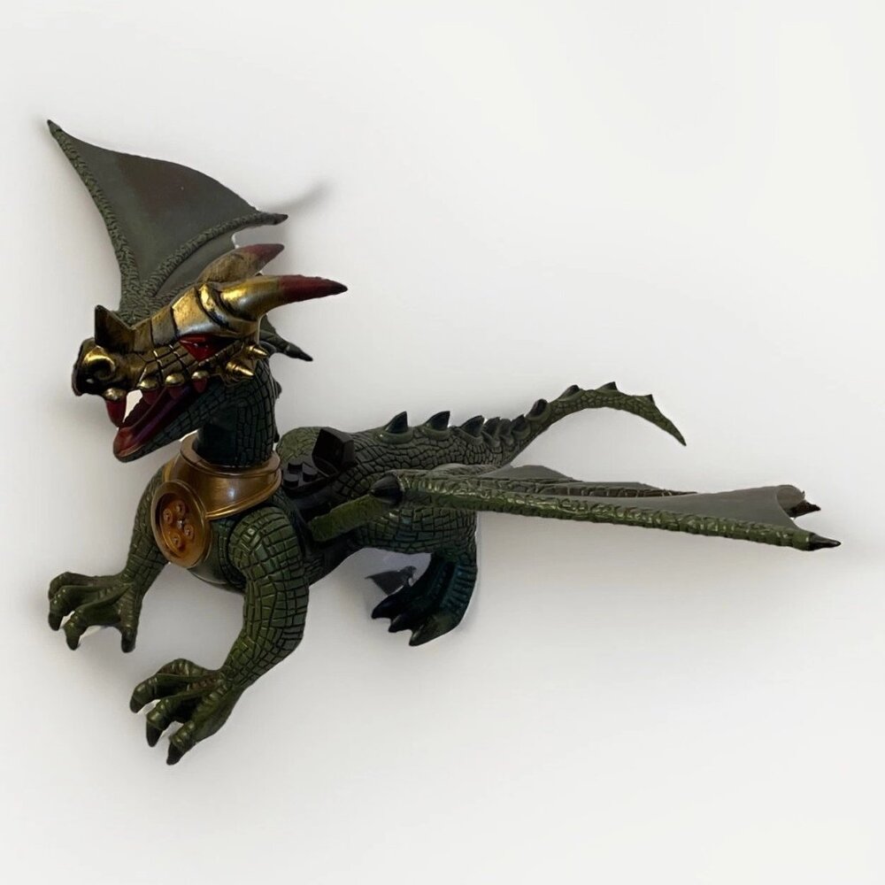 Mega Bloks Krystal Wars Green Dragon Gold Helmet Building Toys Flap Wings 2003